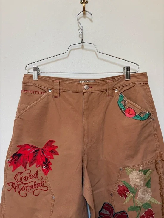 NWOT Free People We The Free Bright Time Craft Pants Size 14 - Picture 6 of 16